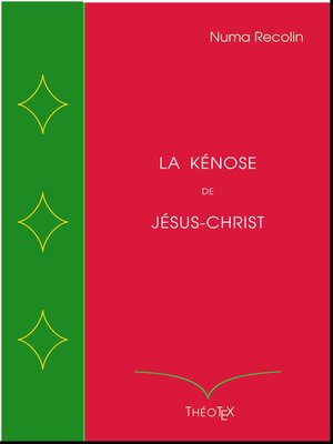 cover image of La Kénose de Jésus-Christ